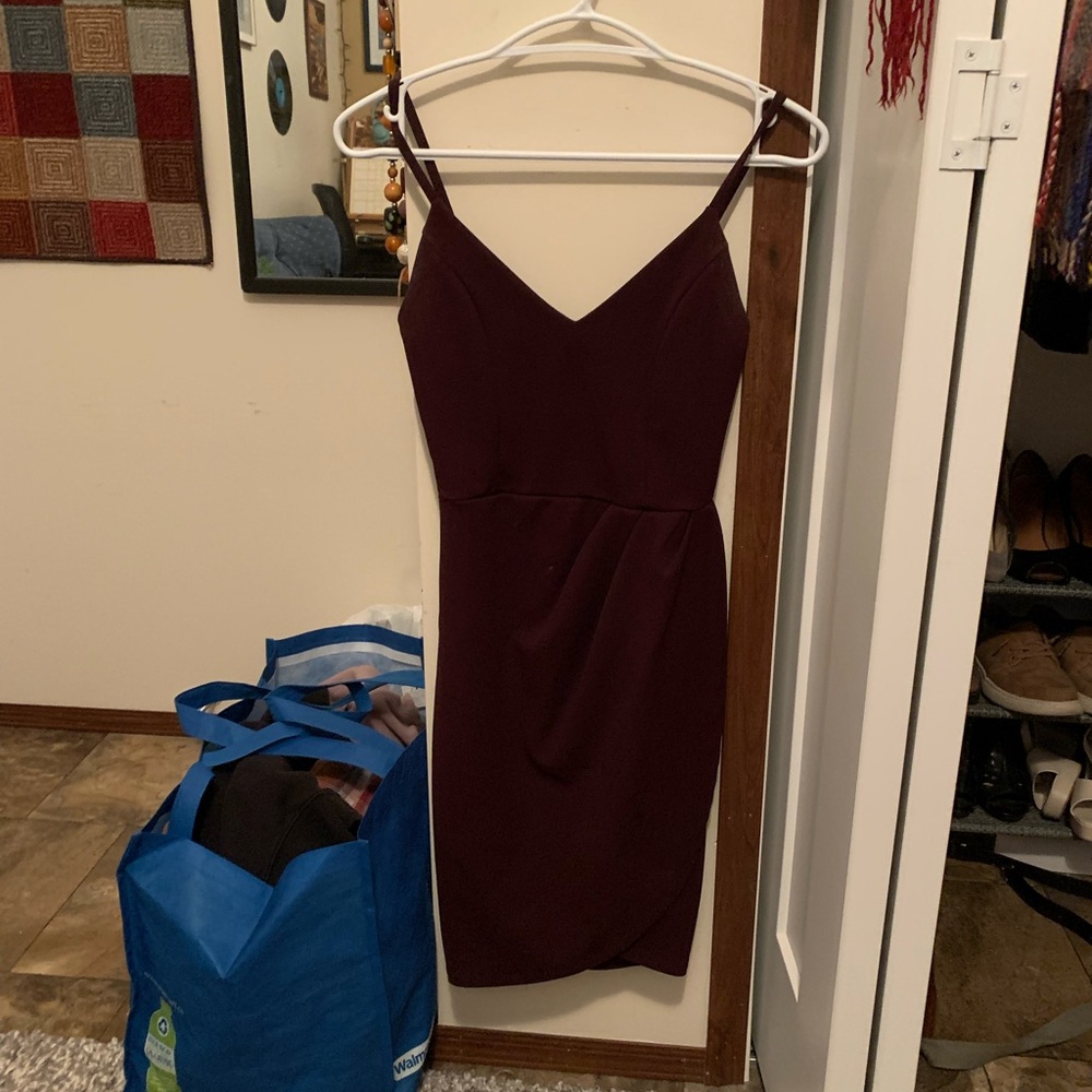 Eclipse Deep Burgundy Midi Dress